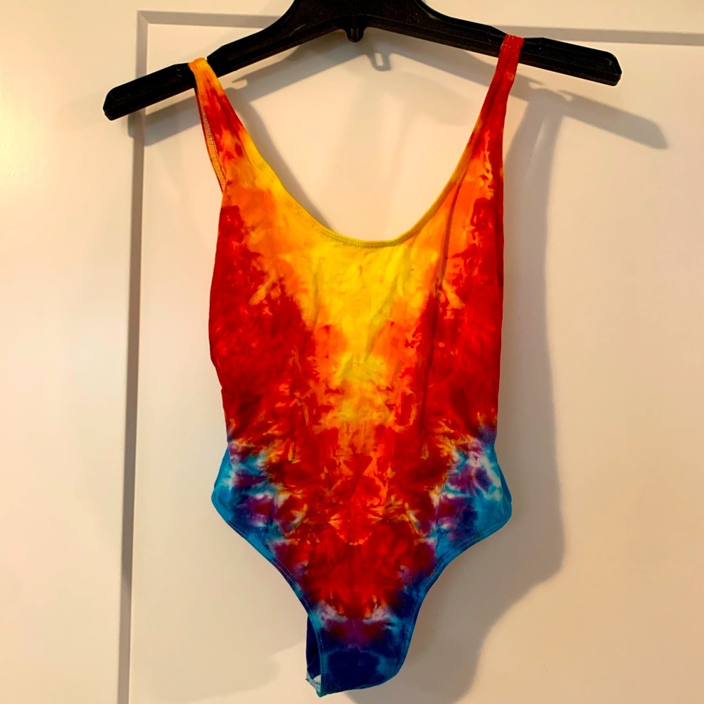 Little Black Diamond Tie Dye Bodysuit